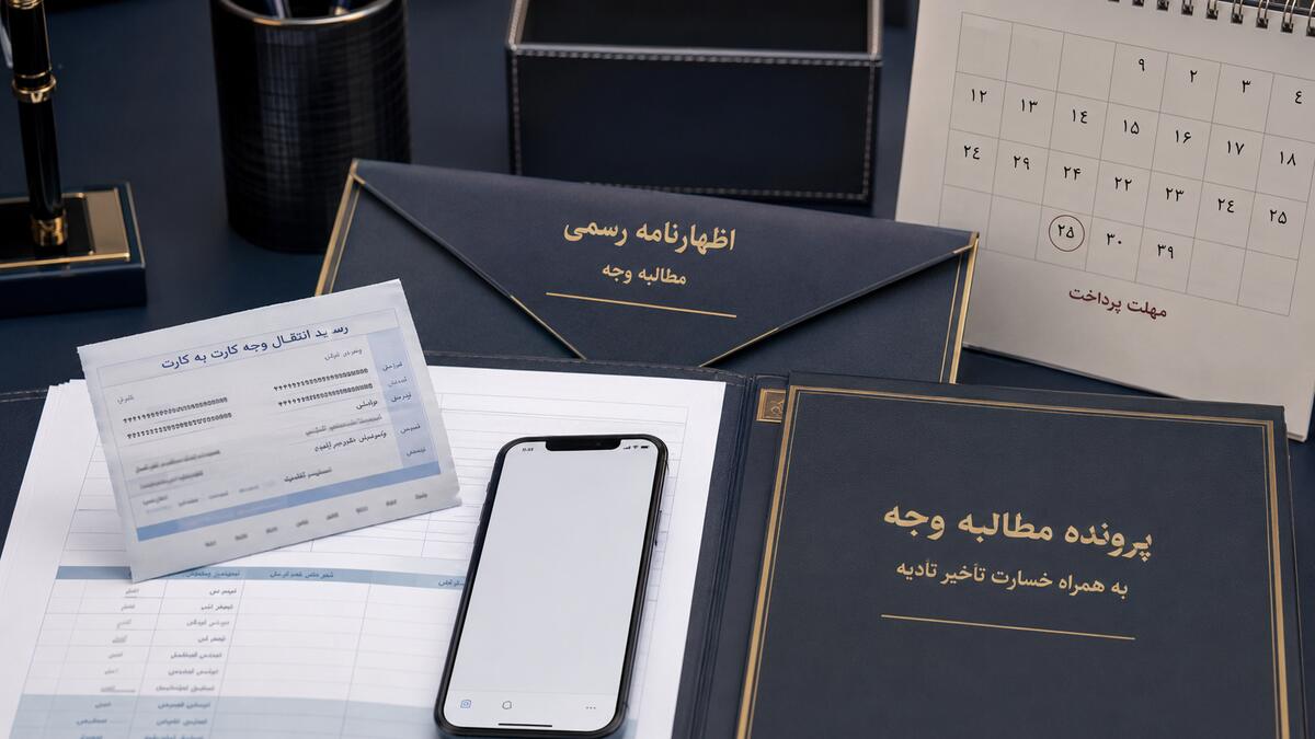 مطالبه رسمی وجه و خسارت تأخیر تأدیه